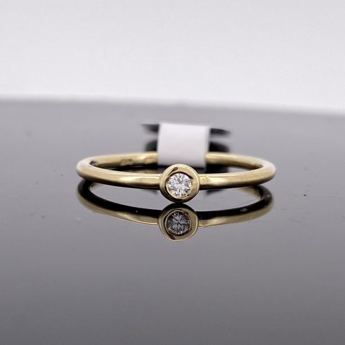 Mini tokos gyűrű, sárga arany
