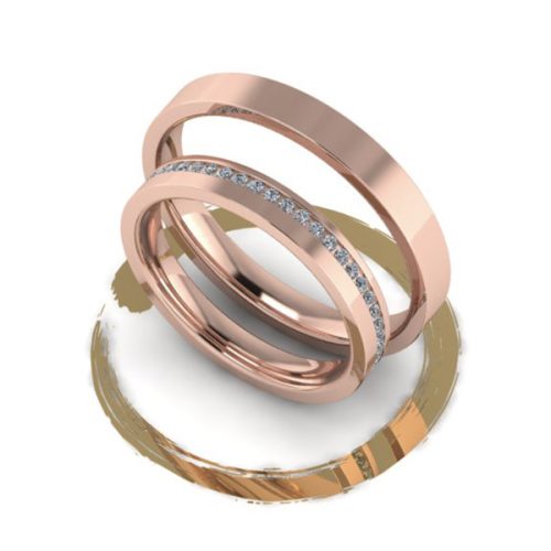 Wedding ring with diamonds (EKK-003)