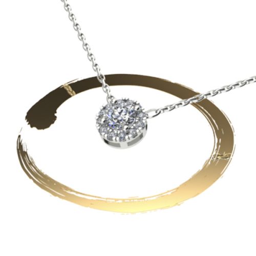 Necklace with 13 pc diamonds (ENN-003)